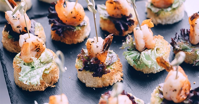 Servings of canapé | Trainest