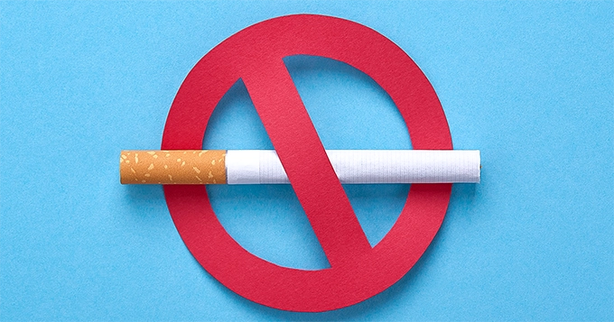 A cigarette with a "no" sign | Trainest