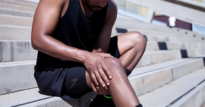 A man experiencing knee pain | Trainest