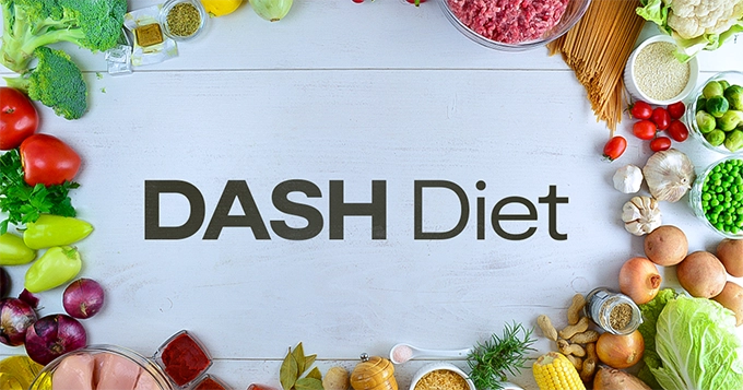 DASH diet-approved foods on a table | Trainest 