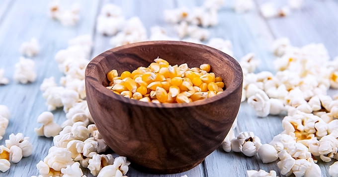 Popcorn and regular corn kernels | Trainest