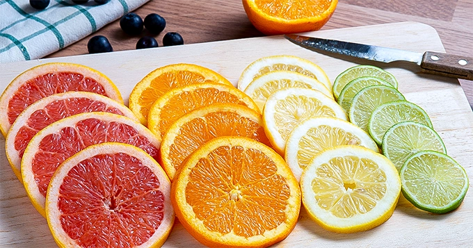 Colorful slices of citrus fruits | Trainest 