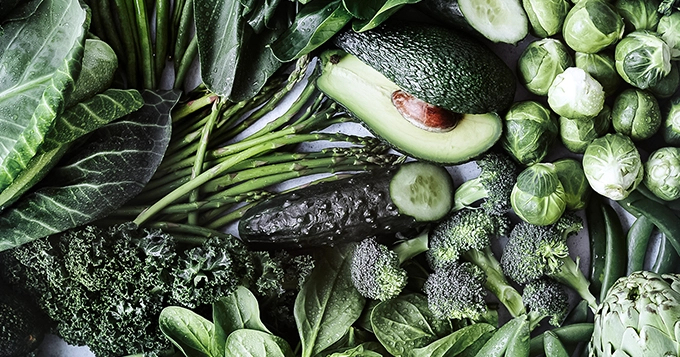 A selection of dark, leafy, green vegetables | Trainest 