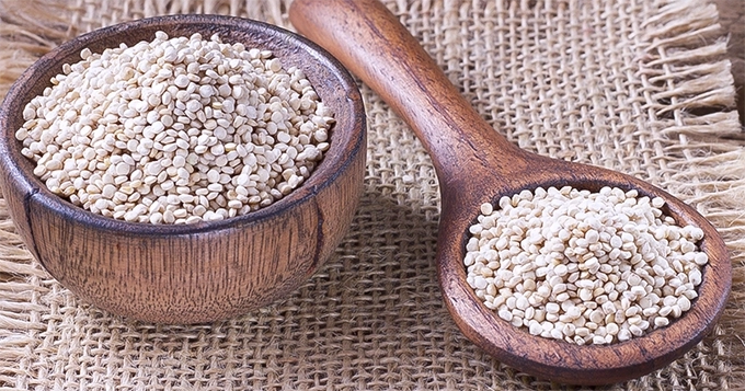 Quinoa seeds in bowl | Trainest