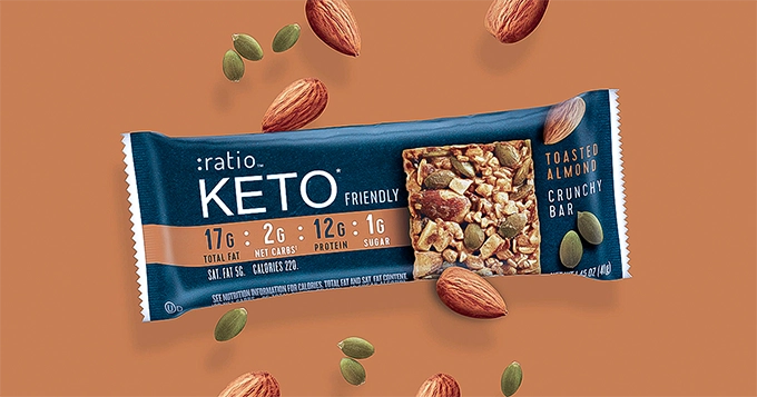 :ratio KETO Friendly Crunchy Bars | Trainest 