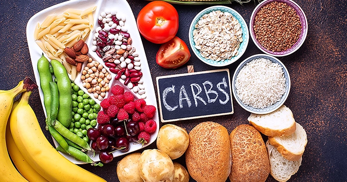 A selection of different sources of carbs | Trainest 