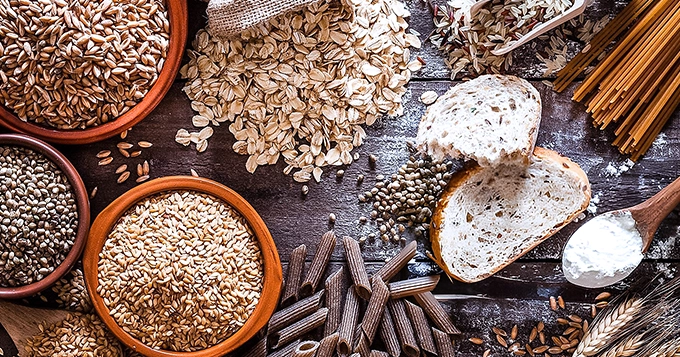 A table of different types of whole-grain and their products | Trainest 