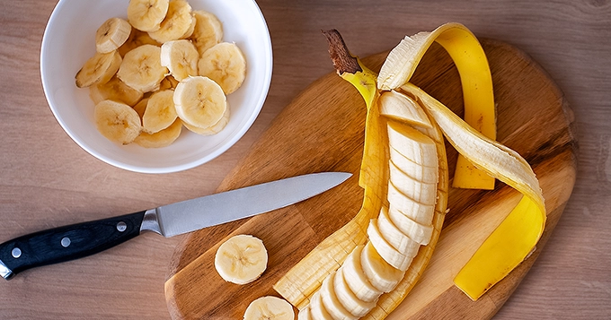 A couple of servings of sliced bananas | Trainest 