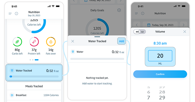 Hydration Tracking | Trainest App
