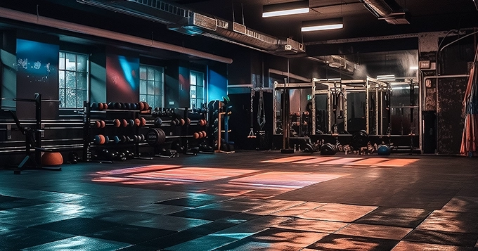 An empty big box gym at night | Trainest 