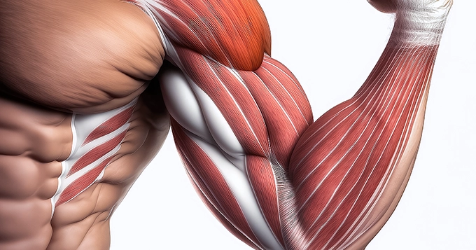 An anatomical illustration highlighting muscle growth and development | Trainest
